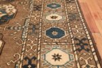Beautiful Earthtone Antique Afghan Rug 48780 Border Design Nazmiyal