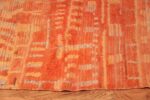 Border Burnt Orange Shaggy Vintage Moroccan Berber rug 48950 by Nazmiyal