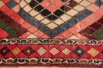 Border Diamond design Vintage Tribal Persian Shabby Chic Gabbeh rug 48963 by Nazmiyal