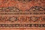 Border Antique Persian Tabriz Central medallion rug 50663 by Nazmiyal