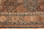 Border Large Garden Design Antique Persian Kerman rug 50683 by Nazmiyal