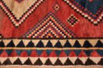 Border Vintage tribal shabby chic Persian Gabbeh rug 48966 by Nazmiyal
