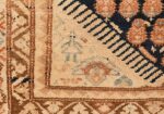 Close-up Tribal Paisley design Antique Persian Malayer runner rug 50671 by Nazmiyal