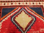 colorful shabby chic vintage persian gabbeh rug 48968 top Nazmiyal