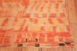 Corner Burnt Orange Shaggy Vintage Moroccan Berber rug 48950 by Nazmiyal