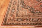 Corner Antique Persian Tabriz Central medallion rug 50663 by Nazmiyal