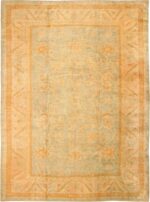 Decorative Antique Arts and Crafts Turkish Oushak Rug #48941 by Nazmiyal Antique Rugs