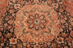 Detail Antique Persian Tabriz Central medallion rug 50663 by Nazmiyal