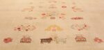 Detail Large oversized vintage Folk Art Romanian Bessarabian Kilim rug 48871 by Nazmiyal