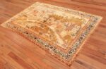 Full Fine Biblical Adam and eve scene Turkish pictorial Antique silk rug 48890 by Nazmiyal