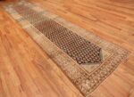 Full Tribal Paisley design Antique Persian Malayer runner rug 50671 by Nazmiyal