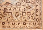 large light blue background antique persian khorassan rug 48776 corner Nazmiyal
