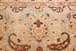 large light blue background antique persian khorassan rug 48776 field Nazmiyal
