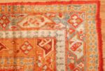 large luxurious antique turkish angora oushak rug 48923 corner Nazmiyal