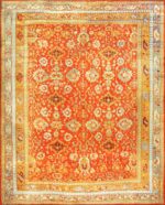 Large Luxurious Antique Turkish Angora Oushak Rug 48923 Nazmiyal