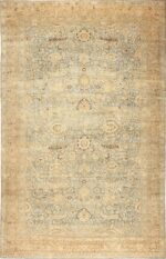 Large Oversized Antique Light Blue Persian Khorassan Rug 50690 Nazmiyal