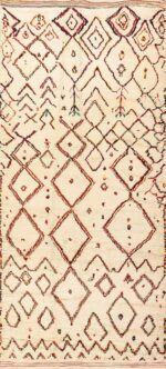 Vintage Beni Ourain Moroccan Berber Rug 48954 By Nazmiyal