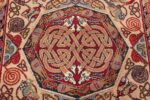 vintage european celtic hunting rug by artist george bain 48852 medallion Nazmiyal