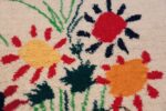 Vintage Le Bouquet Wall Tapestry Rug by Artist Pablo Picasso 48958 Three Flowers Nazmiyal