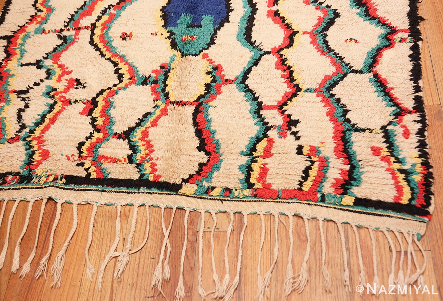 Border Gallery Size Vintage Berber Moroccan rug 48948 by Nazmiyal