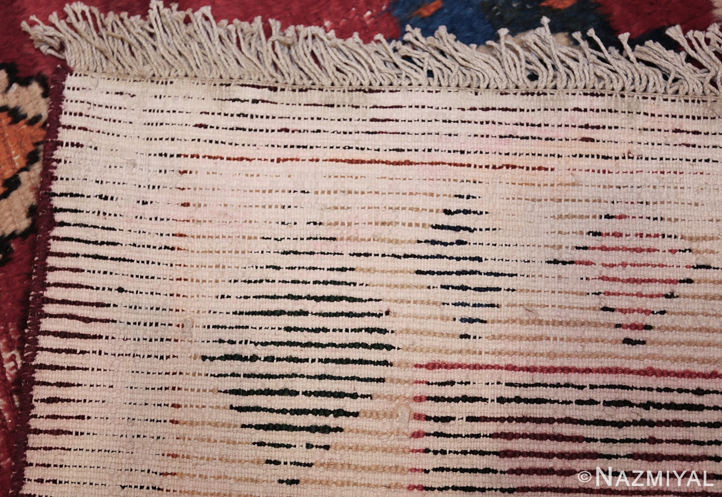 colorful shabby chic vintage persian gabbeh rug 48968 weave Nazmiyal