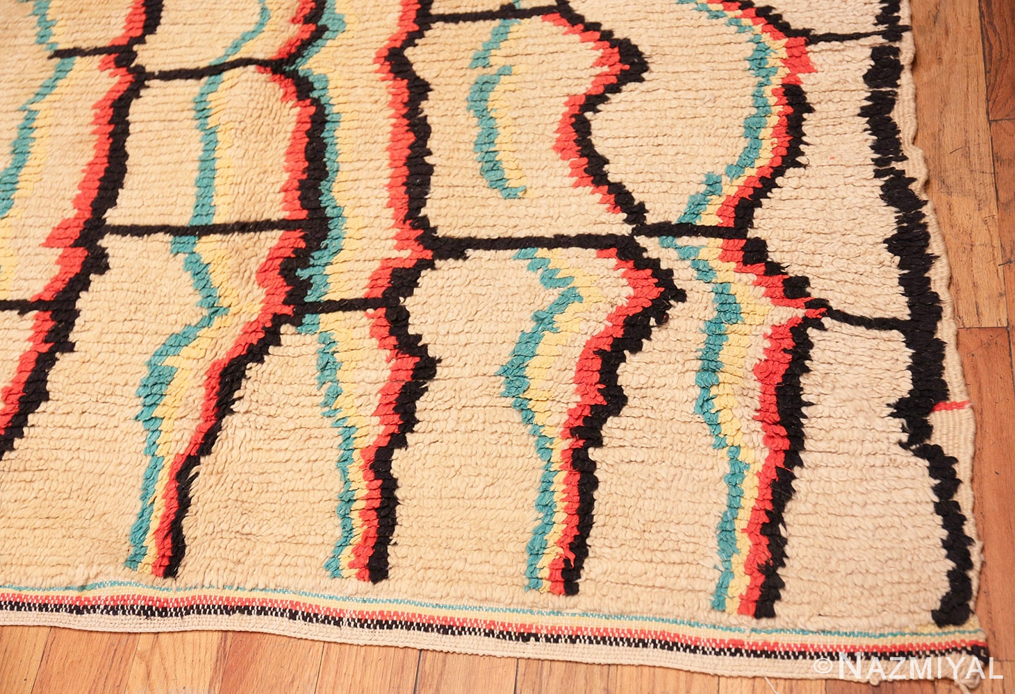 Corner Gallery Size Vintage Berber Moroccan rug 48948 by Nazmiyal