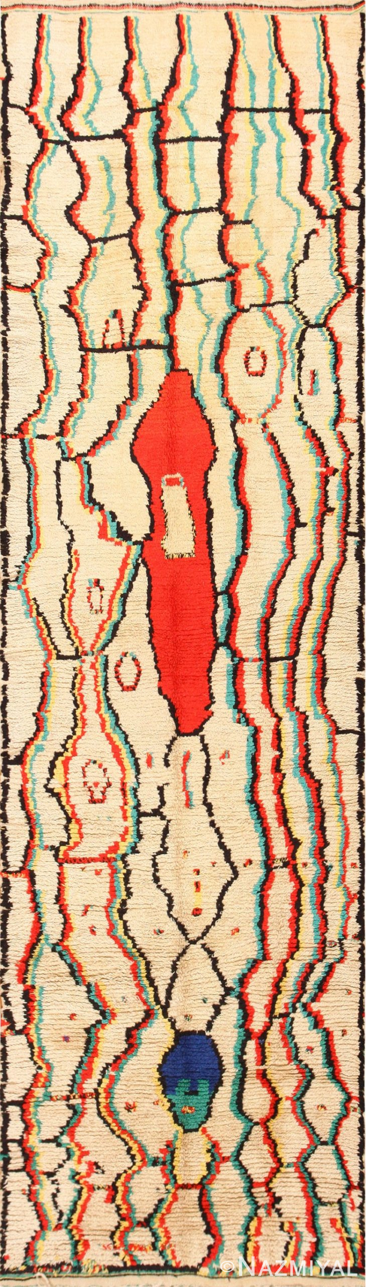 Gallery Size Vintage Berber Moroccan Rug 48948 Large Image