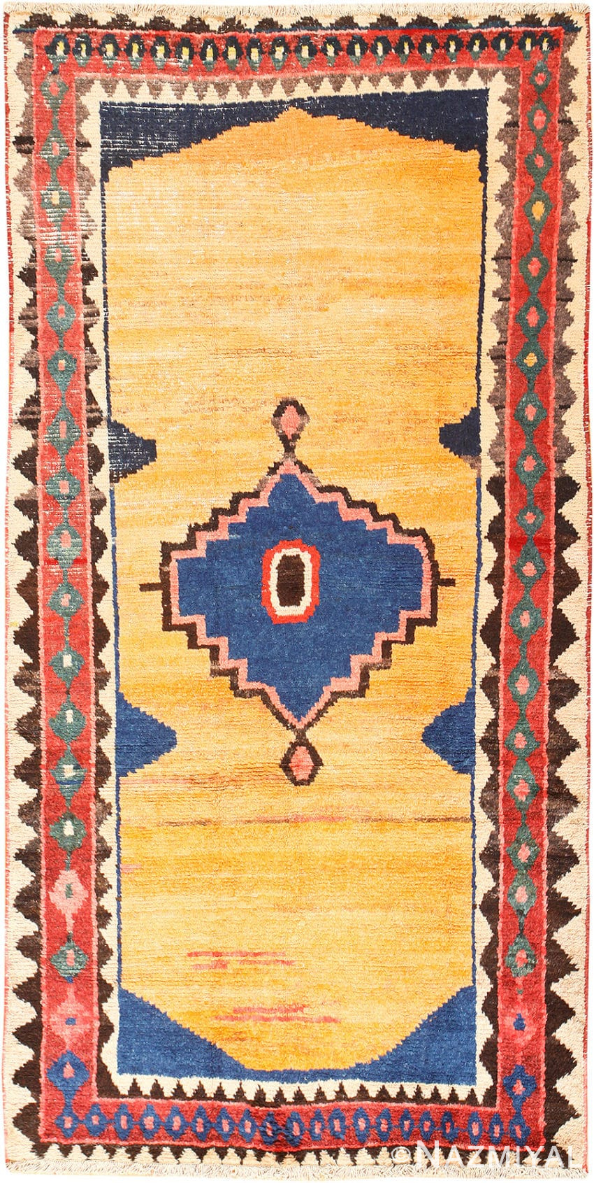 Vintage Tribal Shabby Chic Gabbeh Persian Rug 48970 Detail/Large View