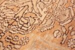 Weave detail Decorative Antique Persian Bibkabad Shabby chic rug 50680 by Nazmiyal