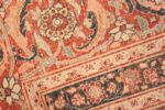 Weave detail Antique Persian Tabriz Central medallion rug 50663 by Nazmiyal
