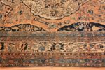 Border Antique Room size Persian Tabriz rug 50547 by Nazmiyal