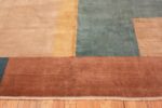 Border Vintage Mid Century Art Deco Indian rug 48996 by Nazmiyal Border Vintage Mid Century Art Deco Indian rug 48996 by Nazmiyal