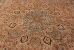 center detail Decorative Persian Khorassan Antique rug 48774 by Nazmiyal