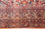 fine large silk and wool persian kerman lavar antique rug 48957 border closeup Nazmiyal