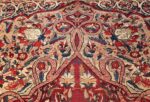 fine large silk and wool persian kerman lavar antique rug 48957 field top Nazmiyal