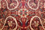 fine large silk and wool persian kerman lavar antique rug 48957 petals Nazmiyal