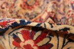 fine large silk and wool persian kerman lavar antique rug 48957 pile Nazmiyal