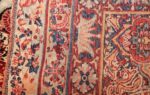 fine large silk and wool persian kerman lavar antique rug 48957 weave Nazmiyal