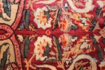 fine large silk and wool persian kerman lavar antique rug 48957 white flower Nazmiyal