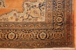 fine small scatter size antique persian tabriz rug 50693 corner Nazmiyal