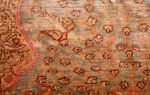fine small size vintage silk turkish hereke prayer rug 50703 bird Nazmiyal