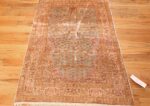 fine small size vintage silk turkish hereke prayer rug 50703 full Nazmiyal