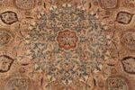 flower detail Decorative Persian Khorassan Antique rug 48774 by Nazmiyal