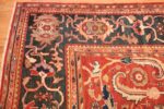 large scale all over design persian sultanabad antique rug 50708 corner Nazmiyal