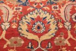 large scale all over design persian sultanabad antique rug 50708 yellow Nazmiyal