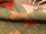 vintage flat woven green swedish scandinavian kilim rug 48990 pile Nazmiyal