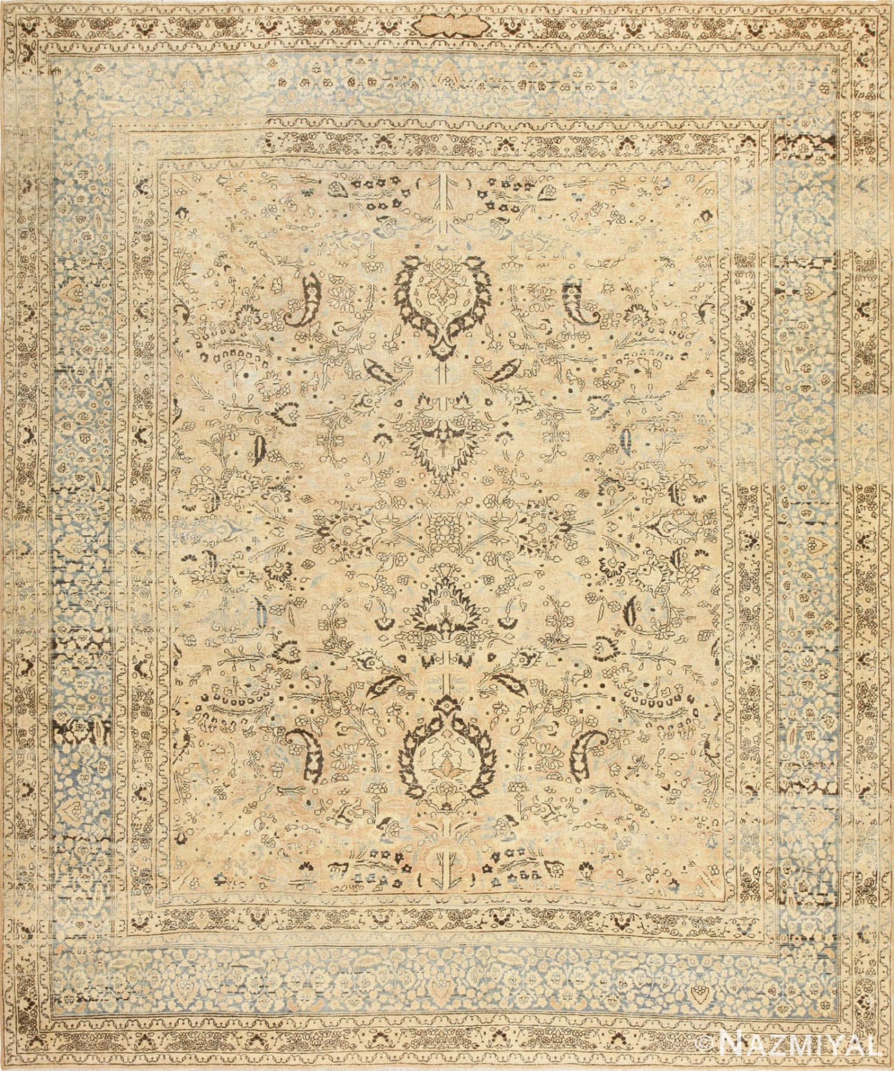 Fine Decorative Antique Persian Khorassan Rug 48777 Nazmiyal