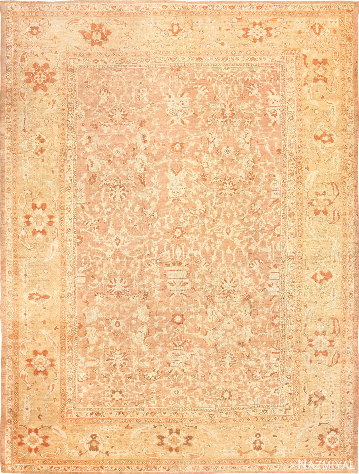 Large Decorative Antique Persian Ziegler Sultanabad Rug 48762 Nazmiyal