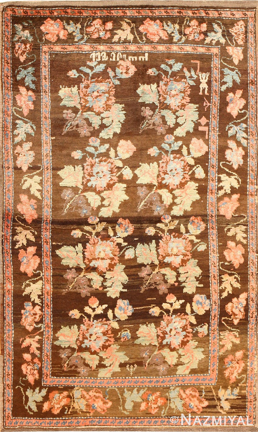 Small Scatter Size Antique Caucasian Karabagh Rug 50706 Nazmiyal