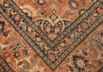 Corner detail antique Persian Tabriz rug 50657 by Nazmiyal